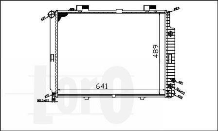 Радіатор охолодження двигуна E-CLASS W 210/E 200 DIESEL 95- LORO DEPO 054-017-0045