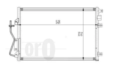 Радіатор кондиціонера Kangoo 1.2/1.4/1.5/1.6 i/DCI 97- LORO DEPO 042-016-0011