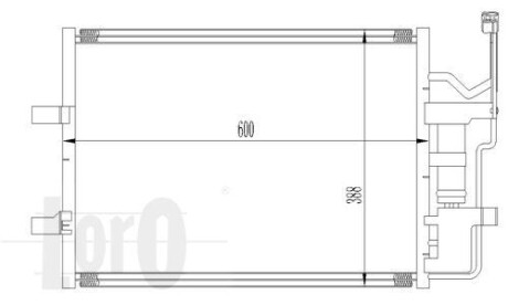 Радіатор кондиціонера MAZDA 3(BK)/5(CR) 1.8 i 16V 03- LORO DEPO 030-016-0010