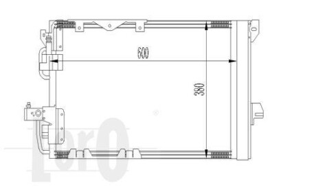 Радіатор кондиціонера O. Astra G 1.6/1.8 16V 01> LORO DEPO 037-016-0016