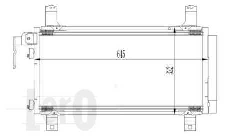 Радіатор кондиціонера MZ 6(02-)1.8 i 16V(+) LORO DEPO 030-016-0007