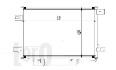 Радіатор кондиціонера W169/W245 04-12 LORO DEPO 054-016-0017