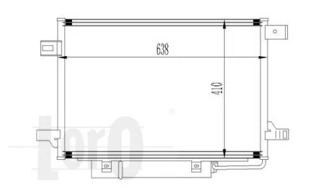 Радіатор кондиціонера W169/W245 04-12 LORO DEPO 054-016-0017