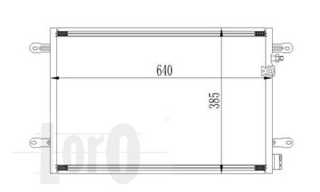 Радіатор кондиціонера A6 04-11 LORO DEPO 053-016-0026