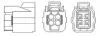 HONDA Кисневий датчик CIVIC 1.4, 1.6 00-, LOGO MAGNETI MARELLI 466016355054 (фото 1)