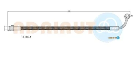 Шланг гальм. передн. прав. HYUNDAI H-1 ADRIAUTO 10.1204.1