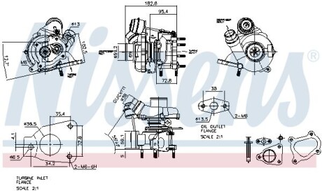 NISSAN Турбіна INTERSTAR 2.5 NISSENS 93139