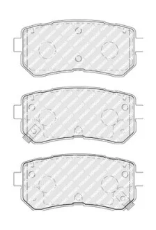 Комплект гальмівних колодок з 4 шт. дисків FERODO FDB5066