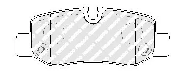 Комплект гальмівних колодок FERODO FVR5013