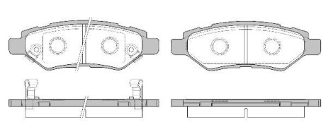 CHEVROLET Гальм. колодки задн. CAMARO 3.6 11-15, OPEL VECTRA C (Z02) 2.2 DGi (F69) 03-08, RENAULT, CADILLAC REMSA 1335.02
