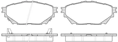 MITSUBISHI Гальмівні колодки передн. Canter (FE5, FE6) VI FE160E4 08-11 REMSA 1544.04