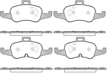 AUDI Гальмівні колодки передн. TT (FV3, FVP) 1.8 TFSI 15-18 REMSA 1653.00