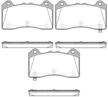 FORD Гальм. колодки передн. FOCUS III 2.3 RS AWD 15-17 REMSA 1736.02