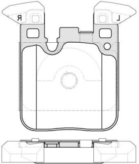 BMW колодки гальм. задн. F30/F31/F34/F35/F80 REMSA 1539.00 (фото 1)