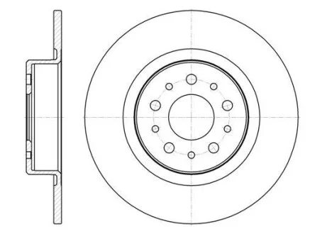 FIAT диск гальмівний задн. Alfa Romeo 156 REMSA 6968.00