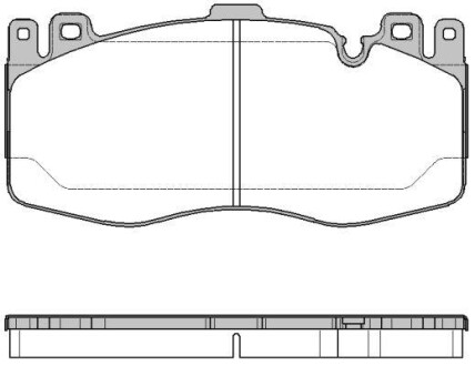 BMW колодки гальм. передн. F10 (M5) -16 REMSA 1742.00