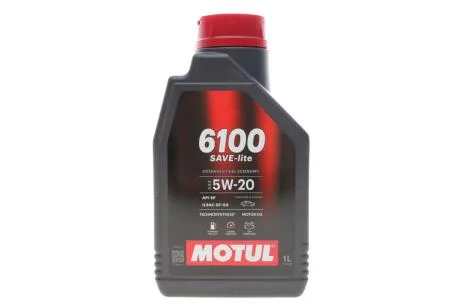 Олива моторна Technosynthese д/авто 6100 Save-lite SAE 5W20 (1L) MOTUL 842111