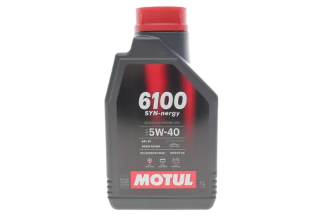 Олива моторна Technosynthese д/авто 6100 Syn-nergy SAE 5W40 (1L) MOTUL 368411