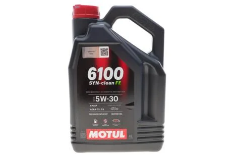 Олива моторна 6100 Syn-clean FE 5W30 4L MOTUL 841750