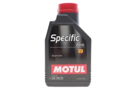 Олива моторна 100% синтетична д/авто /Specific 2010 SAE 0W20 (1L)/112767 MOTUL 867611