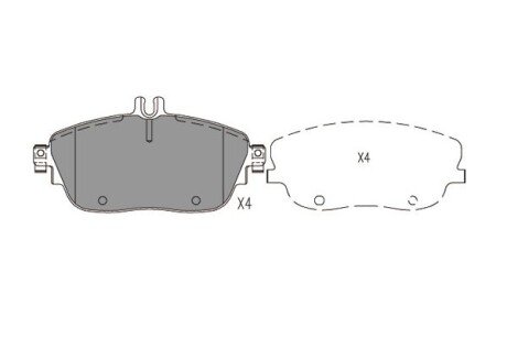 Комплект гальмівних колодок PARTS KAVO KBP-6620