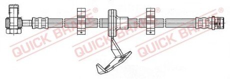 Гальмівний шланг QB QUICK BRAKE 59.987X