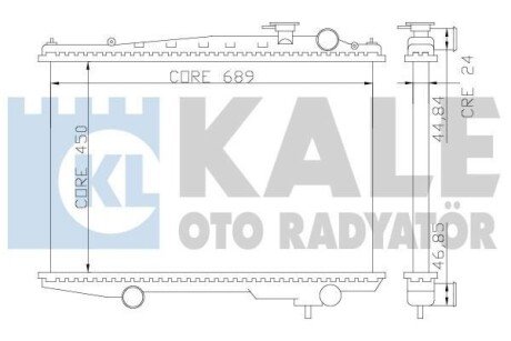 KALE NISSAN PICK UP Радиатор охлаждения Kale oto radyator 362700