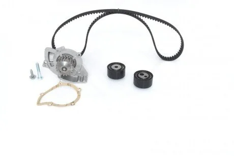 CITROEN К-кт. грм. (ремінь + 2шт ролики + помпа + кріплення) JUMPER 02-, PEUGEOT BOXER 2.2 HDi BOSCH 1987946411