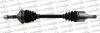 TRAKMOTIVE PEUGEOT Полуось лів.с ABS L=596mm L2=636mm 21/24 зуб. 206 (2A/C) 1.9 D 98-01 Trakmotive 30-0591 (фото 1)