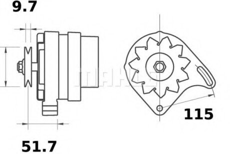 Генератор MAHLE MAHLE / KNECHT MG565