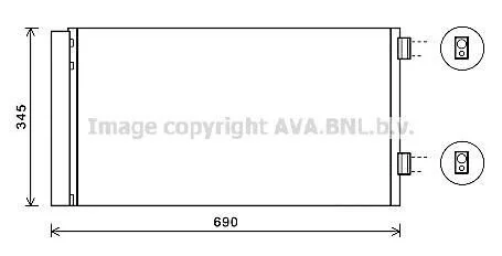 Радіатор кодиціонера AVA COOLING BW5414D