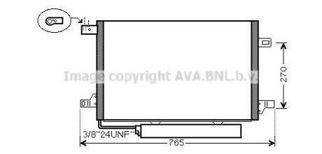 AVA DB Радіатор кондиціонера (конденсатор) з осушувачем W169 04- AVA COOLING MSA5579D (фото 1)