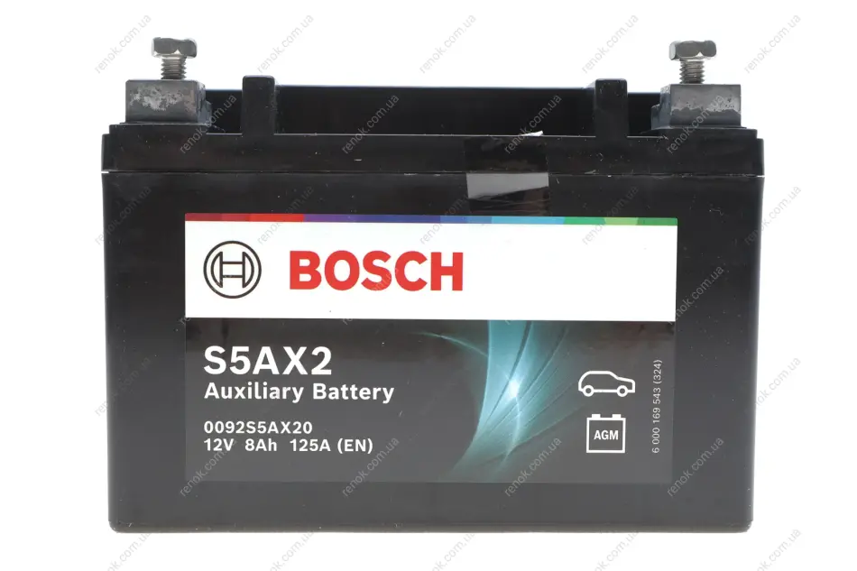 Акумулятор 0 092 S5A X20 BOSCH 0092S5AX20 (фото 1)