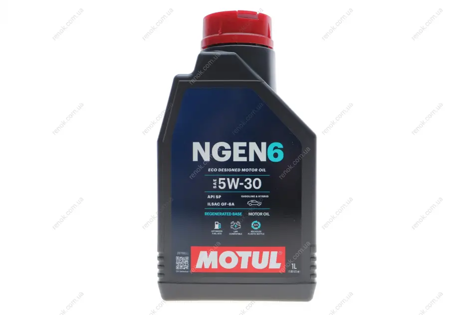 Олива моторна синтетична д/авто NGEN 6 5W30 1L MOTUL 839811 (фото 1)
