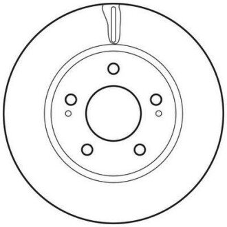 MITSUBISHI диск гальмівний передн.Lancer 1.6/2.0 03-,Space Runner 2.0/2.4 99- Jurid 562820JC
