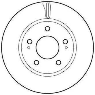 MITSUBISHI диск гальмівний передн.Lancer 1.6/2.0 03-,Space Runner 2.0/2.4 99- Jurid 562820JC