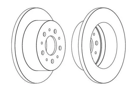 CITROEN диск гальмівний задн.Jumper,Fiat Ducato,Peugeot Boxer 06- Jurid 562526JC