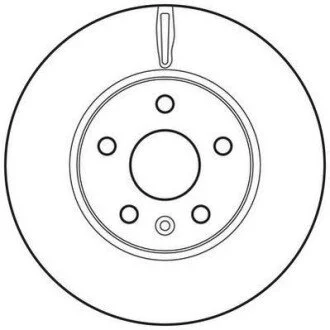OPEL диск гальмівний передн.Chevrolet Cruze 1.6 09-, Astra J Jurid 562642JC