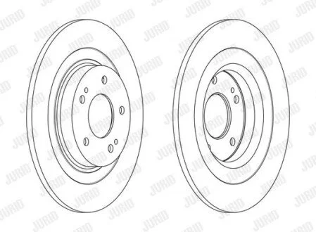 CITROEN диск гальм. передній C4 Aircross, MITSUBISHI ASX Jurid 563216JC