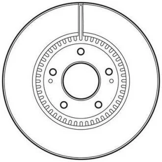 HYUNDAI диск гальмівний передн. SONATA V 06-, TUCSON 04- Jurid 562755JC
