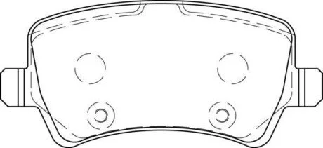 FORD гальмівні колодки задн. Galaxy 06-, Volvo S80, V70 Jurid 573748J
