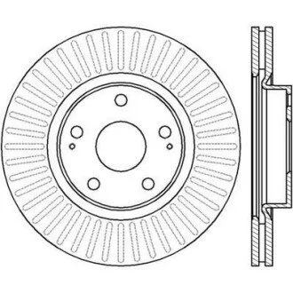 TOYOTA диск гальмівний передн. Avensis 05-, Corolla 04- Jurid 562430JC