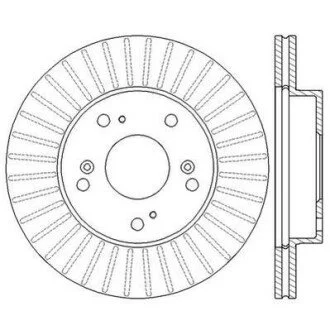HONDA диск гальмівний передн.Civic VIII Hybrid 06- Jurid 562548JC