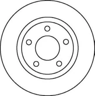 VW диск гальмівний передн. Passat, Audi A4 1.6 97- Jurid 562060JC