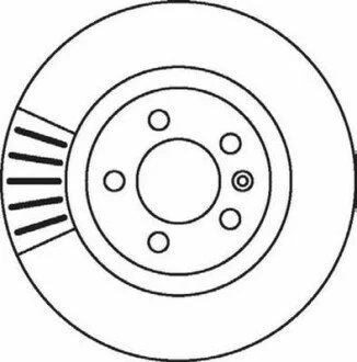VW диск гальмівний передній вентил.(280мм) T4 96- Jurid 562080JC