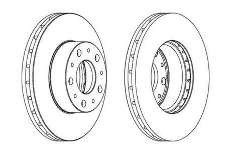 FIAT диск гальмівний передн. Ducato 06- (280*28) Jurid 562468JC