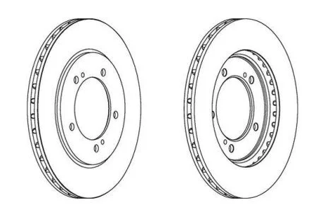 SUZUKI диск гальмівний передн.Grand Vitara 98- Jurid 562445JC