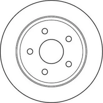 JEEP диск гальмівний задн.Grand Cherokee 99- Jurid 562148JC