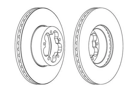 FORD диск гальмівний передній Transit 06- Jurid 562541JC