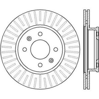 HYUNDAI диск гальмівний передній Getz 02- Jurid 562427JC